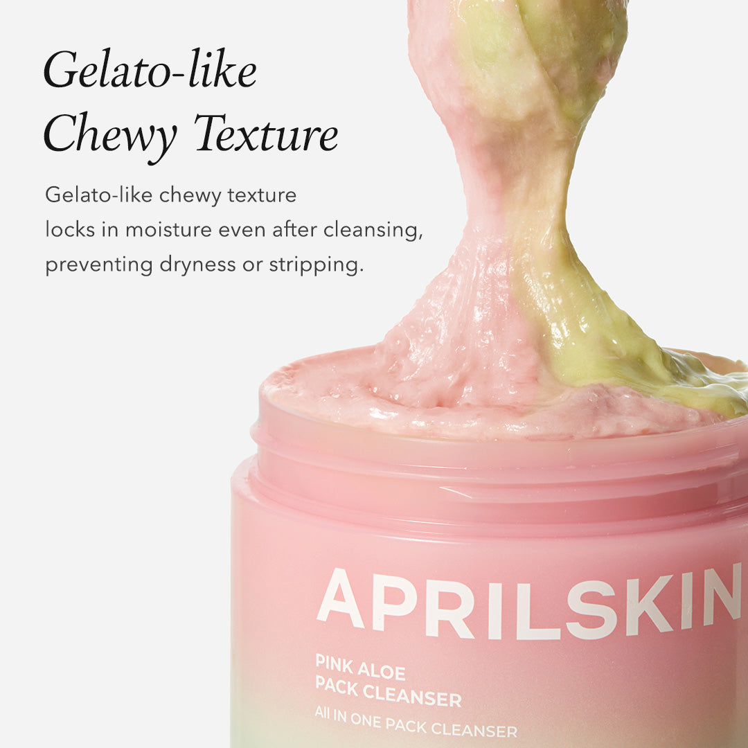 Pink Aloe Mask-To-Foam Soothing Cleanser - APRILSKIN SG
