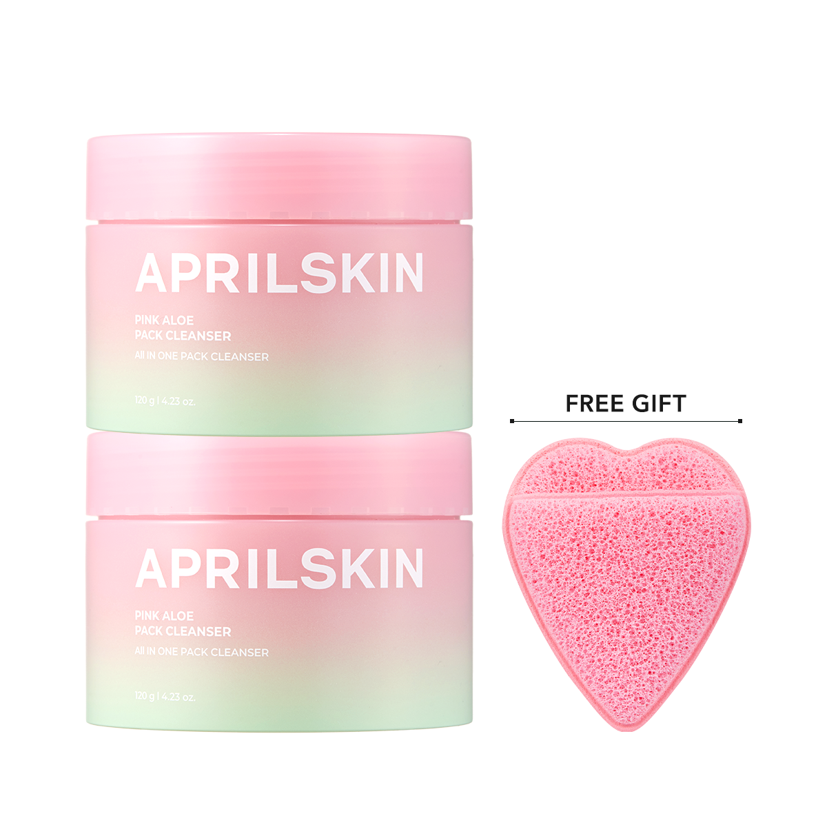 Pink Aloe Mask-To-Foam Soothing Cleanser - APRILSKIN SG