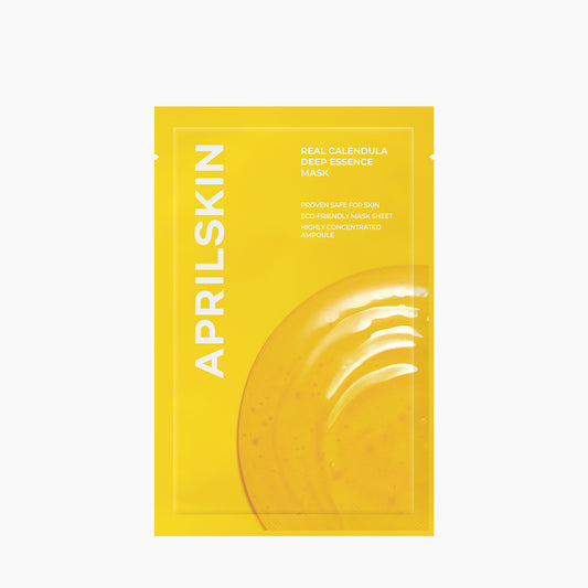 Real Calendula Deep Essence Mask (1 or 5 sheets) - APRILSKIN SG