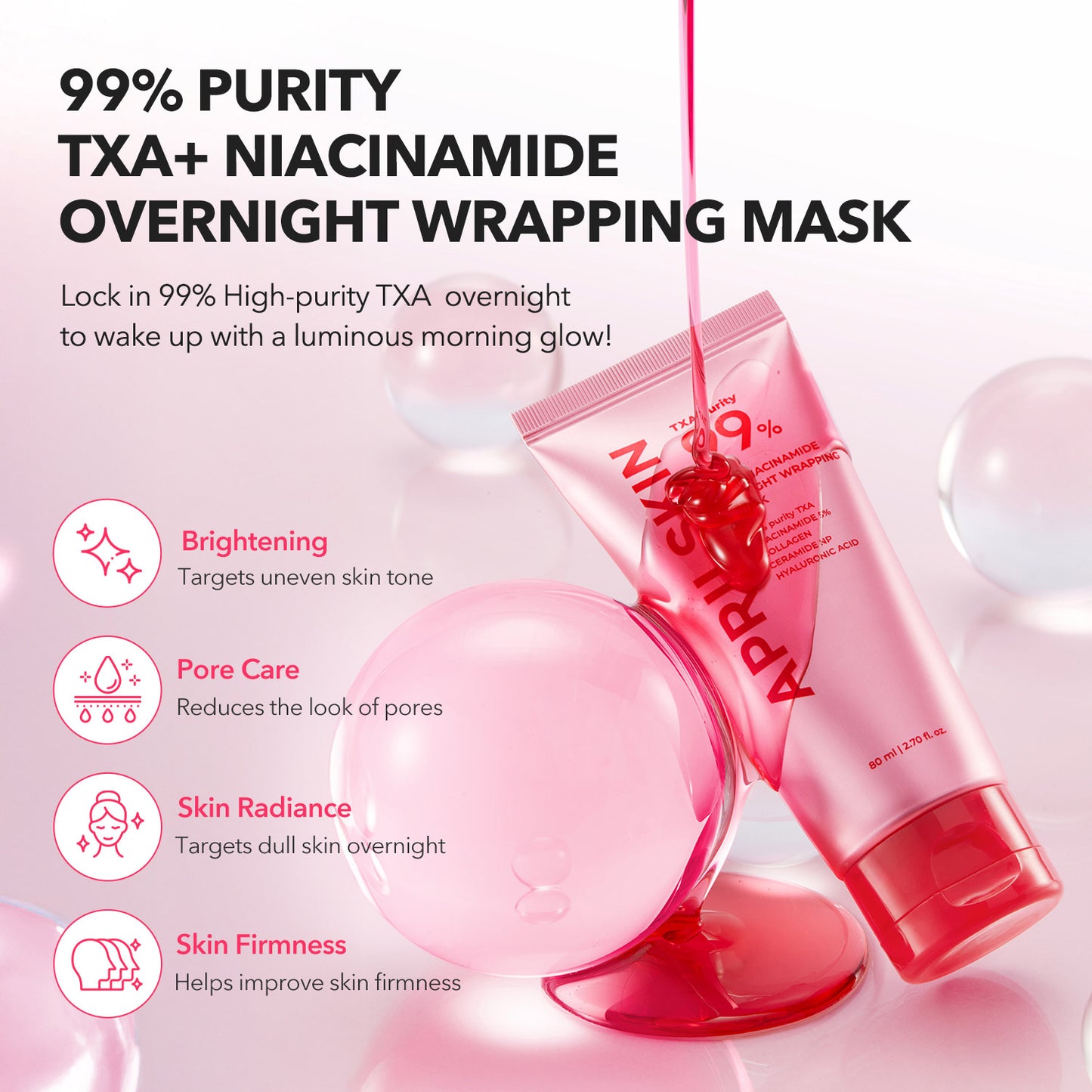 TXA Niacinamide 99 Overnight Wrapping Mask - APRILSKIN SG