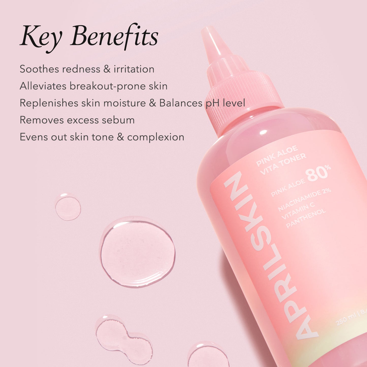 Pink Aloe Vitamin C Brightening Toner