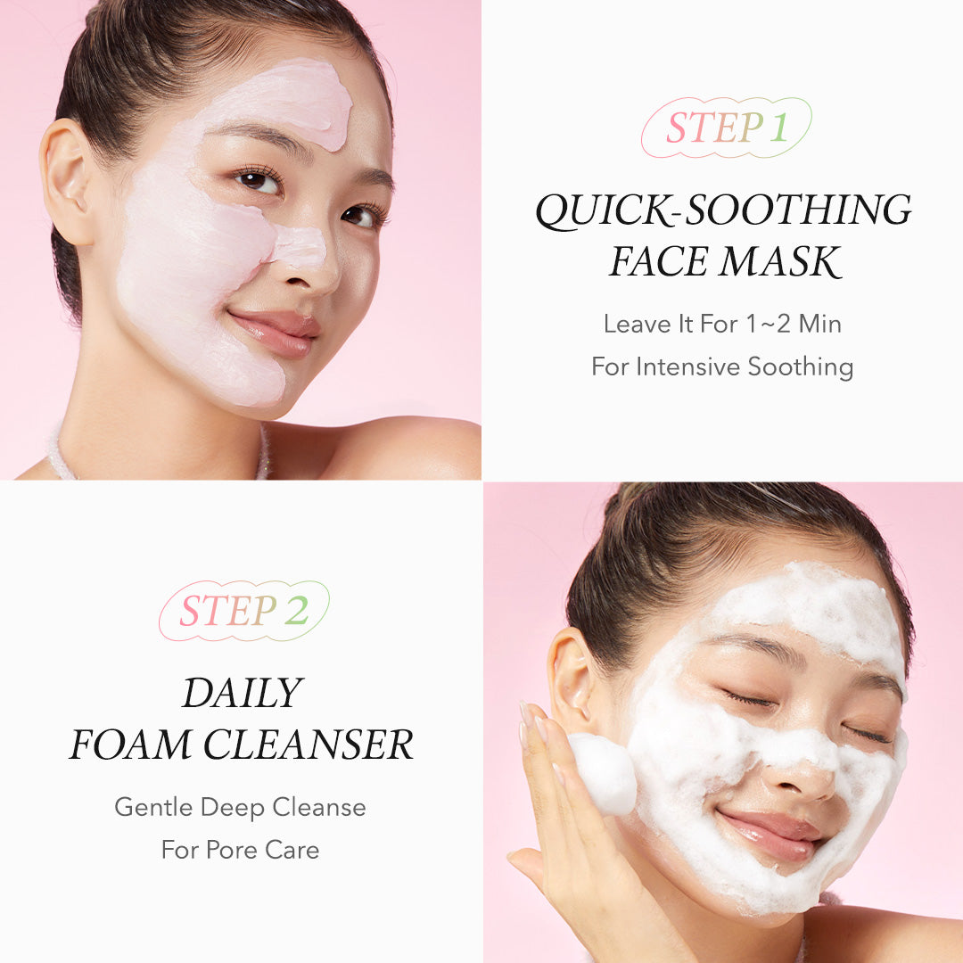 Pink Aloe Mask-To-Foam Soothing Cleanser