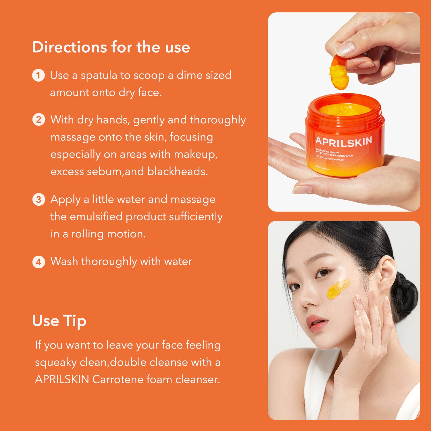 Carrotene IPMP™ Hydromelt Cleansing Balm - APRILSKIN SG