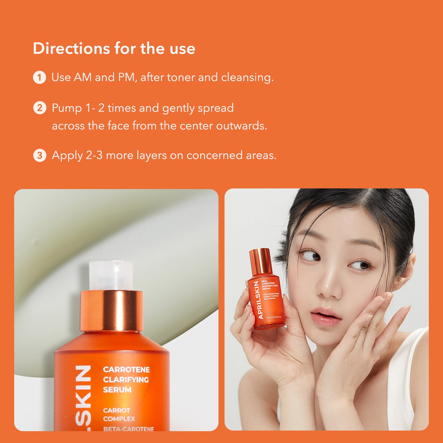 Real Carrotene Clarifying Serum Twin - APRILSKIN SG