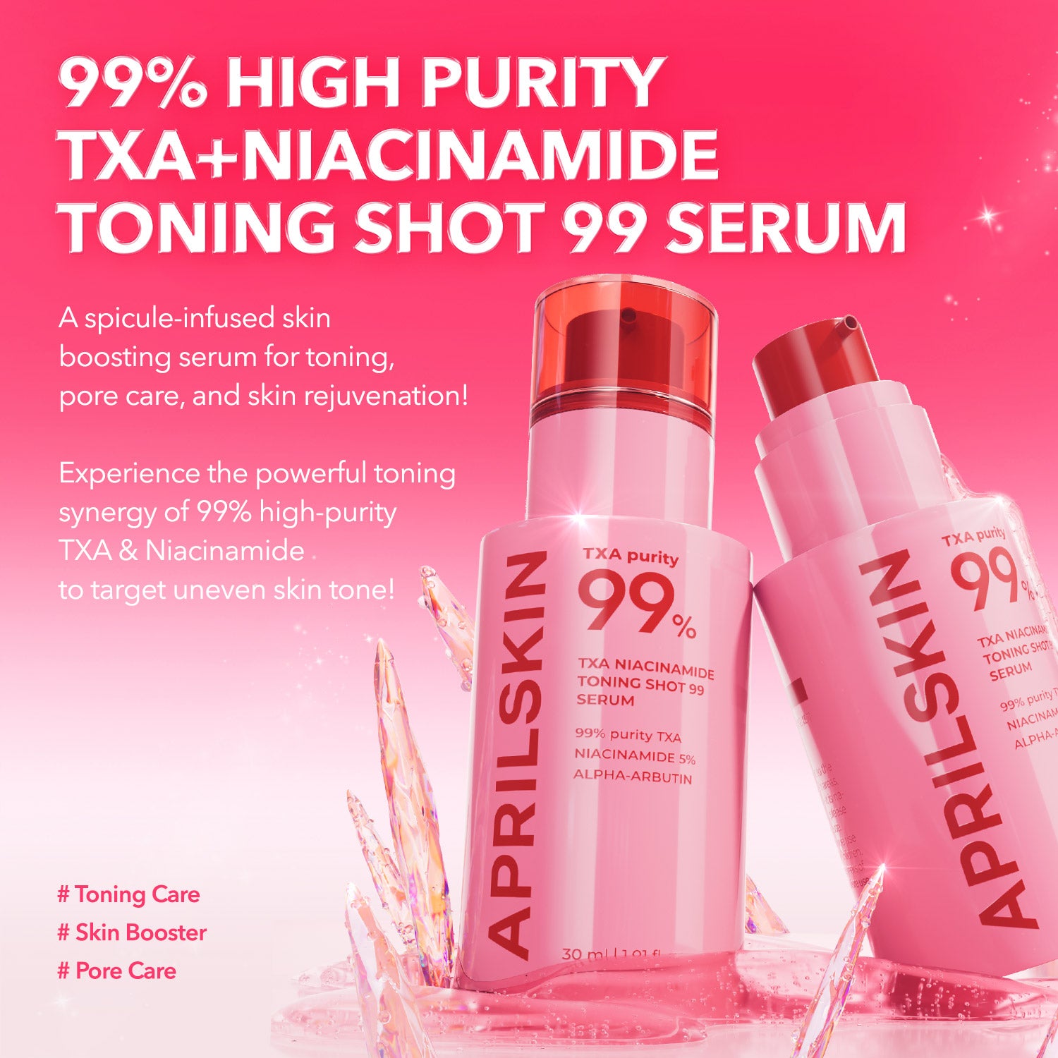 TXA Niacinamide Toning Shot 99 Spicule Serum - APRILSKIN SG