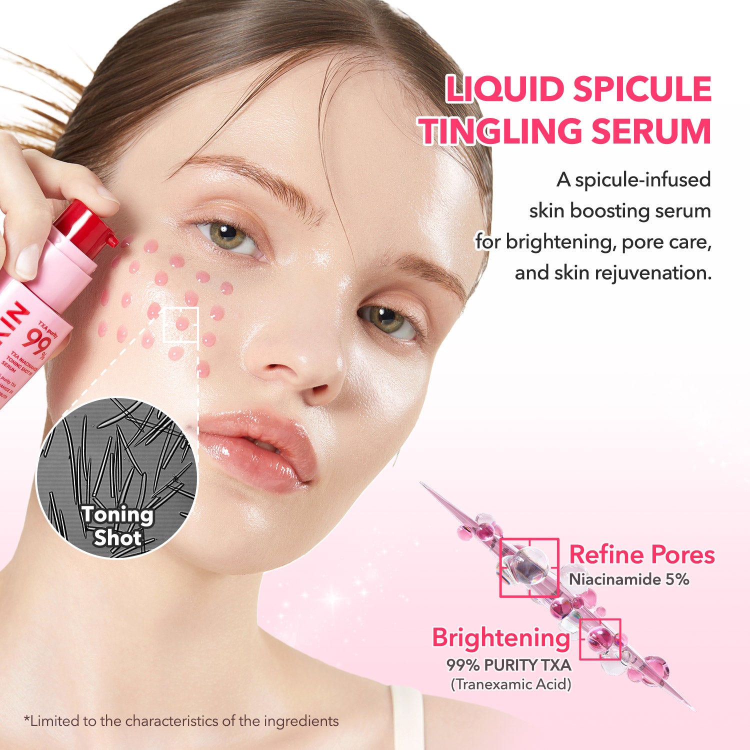 TXA Niacinamide Toning Shot 99 Spicule Serum - APRILSKIN SG