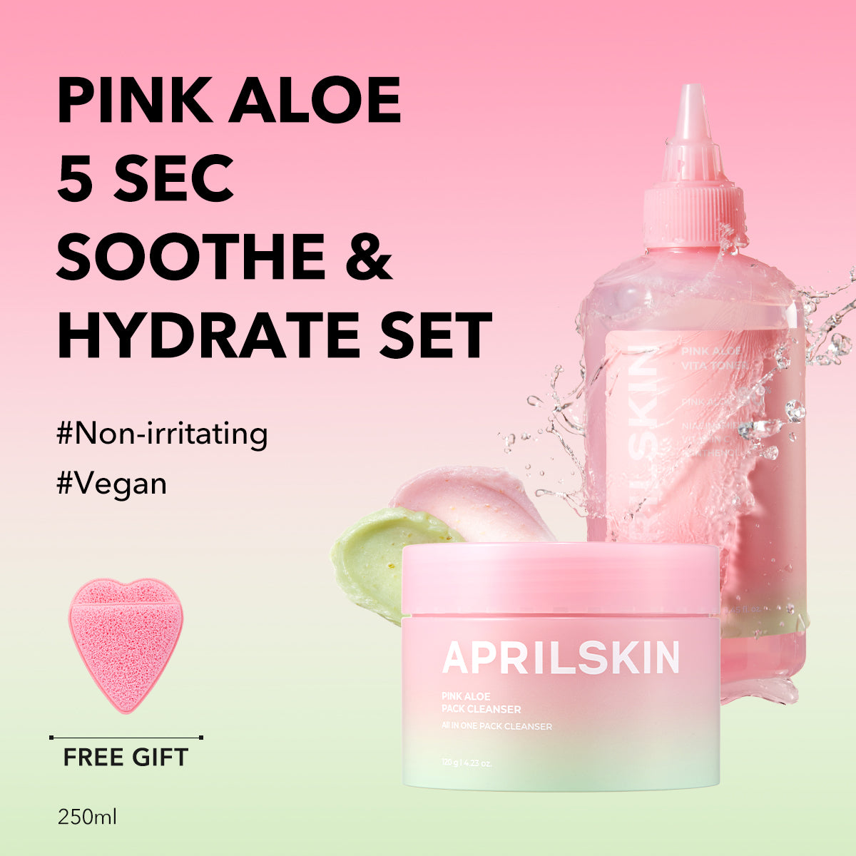 Pink Aloe 5 SEC Soothe & Hydrate Set