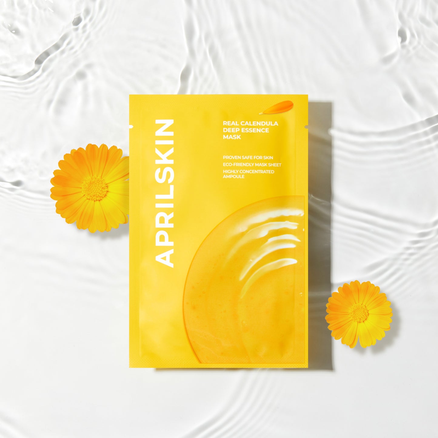 Real Calendula Deep Essence Mask (1 or 5 sheets) - APRILSKIN SG