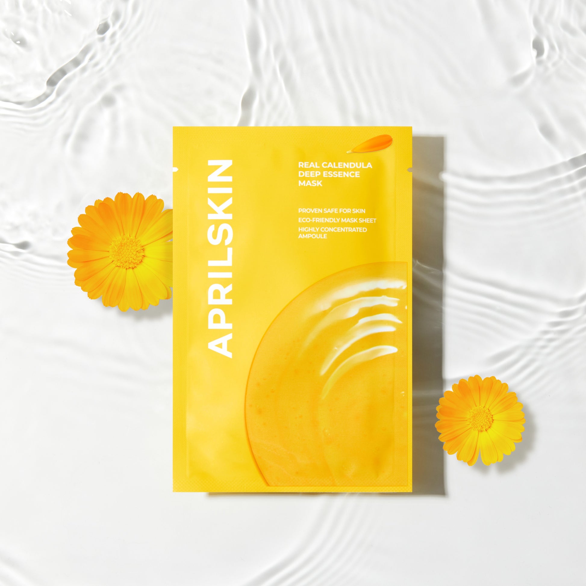 Real Calendula Deep Essence Mask (1 or 5 sheets) - APRILSKIN SG