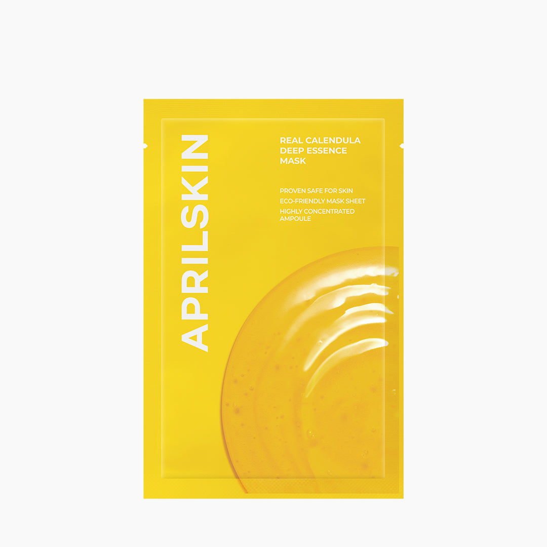 Real Calendula Deep Essence Mask (1 or 5 sheets) - APRILSKIN SG