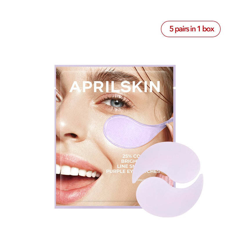 25% Collagen Brightening & Line Smoothing Purple Eye Patches (5 Pairs) - APRILSKIN SG
